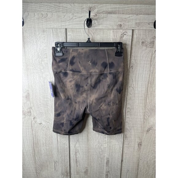 Joylab Womens Small Brown Tie-Dye High-Waisted Bike Shorts with Pocket - Picture 2 of 7